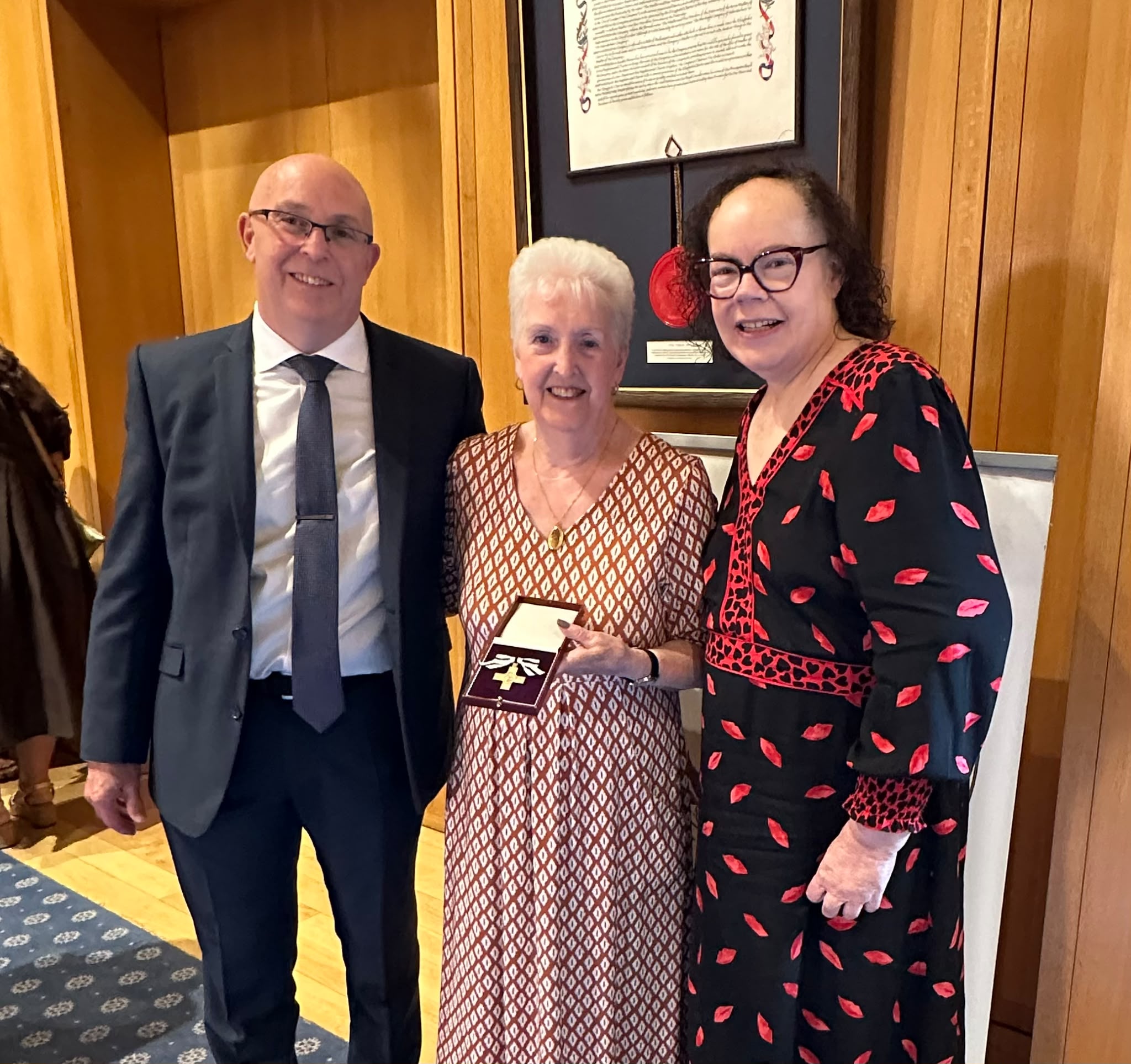 Marie Pearson receives the Order of Mercy 